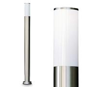 Outdoor Light Caserta, Modern Bollard Light Made of Stainless Steel and Plastic Discs, Path Light 110 cm, Garden lamp with E27 Socket, Garden Lighting IP44, Without Bulbs