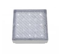 Outdoor Light Clear Briks LED Walkover IP68 8cm Square Searchlight 9914WH
