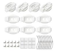 Outdoor Light Clips - Weatherproof Cable Hangers, String Light Hooks, 10Pcs