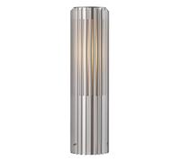 Nordlux Aludra 45, Outdoor Garden Post/Bollard Light Silver Silver, E27 15W Mains Powered-Porch, Patio, Garden, Garage, or Entrance. IP54, Class 1 (Insulated).