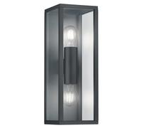 Outdoor Light Grey Garonne 2 Wall IP44 Anthracite Trio 201860242