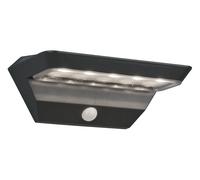 Trio R22241142 Mendoza LED Solar Wall Light, anthracite, PIR motion sensor