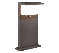 Outdoor Light Grey Nestos Bollard IP54 450mm Anthracite PIR Motion Sensor Trio