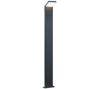 Outdoor Light Grey Pearl Bollard IP54 Anthracite 1m Trio 421160142