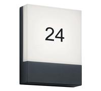 Outdoor Light Grey Pecos LED House Sign IP54 Anthracite 3000K Trio 227760142