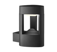 IP44 Grey LED Outdoor Patio Exterior Wall Mount Light Lamp With Clear Diffuser [EEK: A]