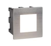 Searchlight 0761 Ankle Square Recessed Outdoor Wall Light in Stainless Steel - Length: 80mm