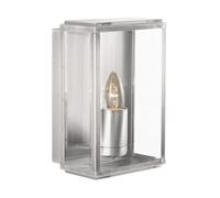 Outdoor Light Silver Box Wall IP44 Satin Searchlight 8204SS