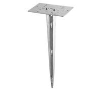 Outdoor Light Silver Earth Spike For Use With Post/Bollard Lights Trio 9960-07
