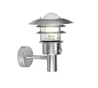 Outdoor Light Silver Lonstrup 22 Wall IP44 Galvanized Steel PIR Motion Sensor