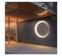 Outdoor Lighting IP65 Waterproof Stainless Steel Round Moonlight Compatible with Street Garden 11W 19W 24W 36W - Exterior Wall Light Holder,Minimalist Style