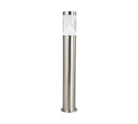 Outdoor Lights 'Fabrizio' (Modern) in Silver Made of Stainless Steel (1 Light Source,) from Lindby | Garden Light, Path Light, Bollard Light, Path lamp, Pillar Light