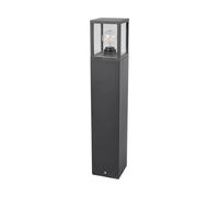 Outdoor Lights 'Klemens' (Modern) in Black Made of Aluminium (1 Light Source, E27) from Lucande | Garden Light, Path Light, Bollard Light, Path lamp, Pillar Light