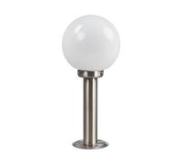 Outdoor Lights 'Vedran' (Modern) in Silver Made of Glass (1 Light Source, E27) from Lindby | Pillar Lights, Garden Light, Path Light, Bollard Light, Path lamp, Pillar Light