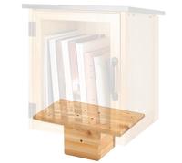 Outdoor Little Library Mount 14x8x5.91 Inch Stable Wood Storage Box Bracket Holder Suitable for 4x4 Post, Comes with Mounting Accessories, for Community Outdoor Cabinet Lending Library Box, Birdhouse