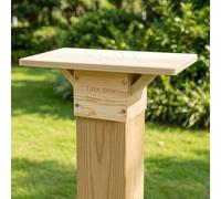 Outdoor Little Library Mount for 4x4 Post, Library Book Box Bracket Holder with Mounting Accessories Wooden Little Library Bracket Holder for Community