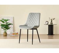 Outdoor Living Amelia Velvet Comfort Dining Chairs - Grey - Set of 2 Outdoor Living Grey