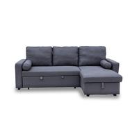 Outdoor Living Manhattan Grey Chaise Lounge Sofa Bed - Left Or Right Corner, Grey