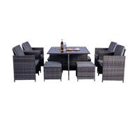 Outdoor Living (NW) Ltd Milano 9 Piece Rattan Cube Dining Set