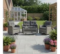 Outdoor Living (NW) Ltd The Leigh 4 Seat Rattan Sofa Lounge Set