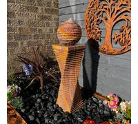 Outdoor Living UK 60Cm Sandstone Twist & 20Cm Sphere Tn/95560-M1.a.g0.p