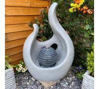 Outdoor Living UK Abstract Flame Contemporary Solar Water Feature
