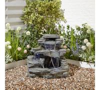 Outdoor Living UK Altico Brecon Falls (Grc) Solar Water Feature