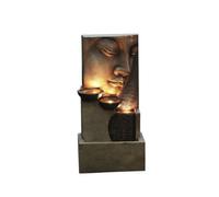 Outdoor Living UK Aqua Creations Ashburton Buddha Wall Mains Plugin Powered Water Feature With Protective Cover