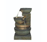 Outdoor Living UK Aqua Creations Canterbury Pouring Bowls Solar Water Feature