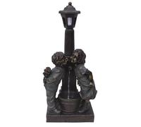 Outdoor Living UK Aqua Creations Kissing Boy & Girl At Lamp Mains Plugin Powered Water Feature With Protective Cover