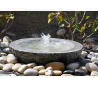 Outdoor Living UK Babbling Bowl Pinky Granite 60Cm Dia 15Cm High With Cover With Sump Kit