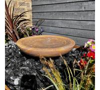 Outdoor Living UK Sandstone Babbling Bowl 45Cm Natural Stone Mains Plugin Powered Water Feature