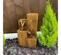 Outdoor Living UK Small Coastal Tide Mains Power Water Feature With Cover