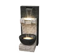 Outdoor Living UK Solar 2 Fall Cascade Contemporary Water Feature Without Cover