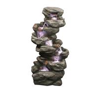 Outdoor Living UK Solar 7 Fall Rock Rock Effect Water Feature Without Cover