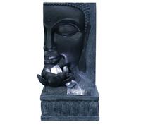 Outdoor Living UK Solar Tranquil Buddha Wall Oriental Water Feature Without Cover