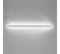 Outdoor Long Linear Wall Lamp, Black Metal Wall Light with Acrylic Lampshade, Portico Strip Atmosphere Lamps, Modern LED Wall Sconce, IP65 Waterproof, Ultra-Thin Corridor Wall Washer