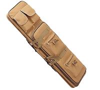 Outdoor Long Rifle Case Tactical Gun Bag - 32/38/46 Inches Tactical Hunting Shooting Padded Carry Case Air Rifle Gun Bag Backpack Shotgun Storage with Accessory Pouches Brown,100CM
