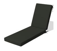 Outdoor Loun Chair Cush Waterproof UV Resistant Sun Lo Pillow Adjustable Strap Foldable Sun Bath Cush Black 08 178x59x3cm