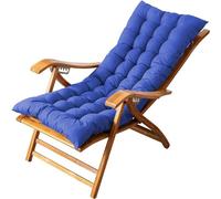 Outdoor Lounge Chair CushionThick & Soft Solid Color Pad for Terrace & GardenVarious Sizes Availab (Blue 180 x 40 cm) Comfortab Seating for Patio