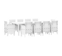 Outdoor Lounge Set - 10 Seater Poly Rattan Furniture with Cushions - Modern Patio Seating