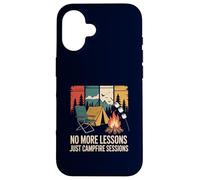 Outdoor Lover Teacher Student Summer Vacation Campfire Case for iPhone 16