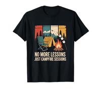 Outdoor Lover Teacher Student Summer Vacation Campfire T-Shirt