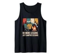 Outdoor Lover Teacher Student Summer Vacation Campfire Tank Top