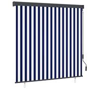 Outdoor Manual Roller Shade 60x250 cm, Anthracite Polyester Fabric with PA Coating, UV Block, Crank Mechanism, Ceiling Mount, Stylish Cassette Design