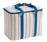 Outdoor Market Cooler Bag, beige with blue stripes Hay
