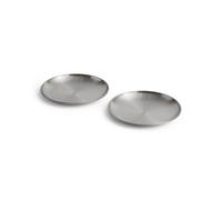 Outdoor Market Plate Set of 2 Medium Silver