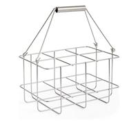 HAY - Outdoor Market Bottle Carrier Medium, Stainless Steel - Silver