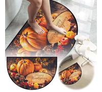Outdoor Mat Plastic Halloween And Christmas Half Door Mat Front Door Slip Area Carpet Soft Indoor Entrance Wear Welcome Garage Terrace Home Decoration Square Rug (B, One Size)