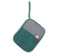 Outdoor Medicine Bag Handheld Sundries Bag Portable Oxford Cloth First Aid Pouch with Zipper Closure and Washable Design Lightweight 5.50x4.13x1.18in for Camping and Travelling